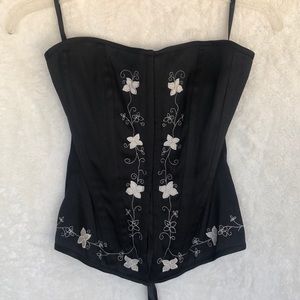 Black & white corset